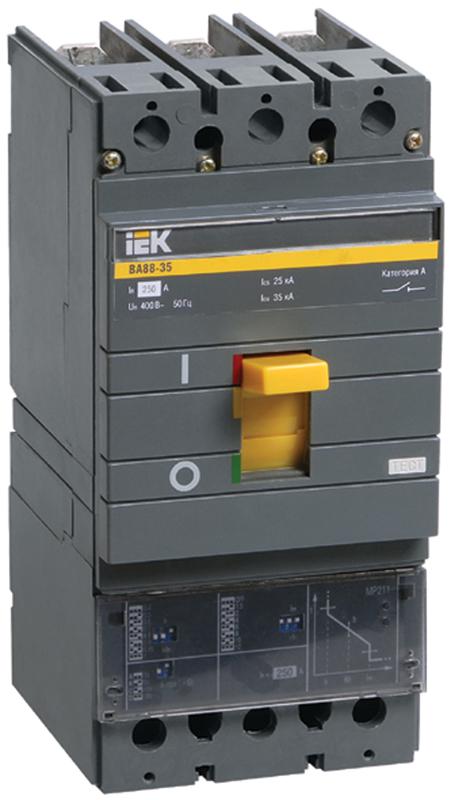 фото Автомат iek ва88-35 3р 250а 35ка с mp 211 iek