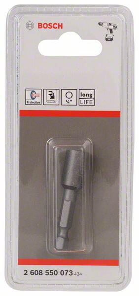 Головка торцевая Bosch размер 1/4'', h 50мм, s 1/4'' (2 608 550 073) головка bosch размер 8мм h 50мм s 1 4 2 608 550 080