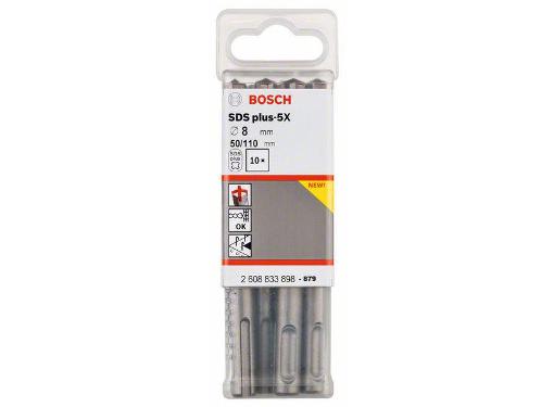 Изображение товара Набор буров BOSCH SDS Plus 8x50x110мм 10 шт для бетона и железобетона