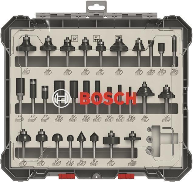 

Набор фрез Bosch 30шт., хвостовик 1/4 (2 607 017 476, 30шт., хвостовик 1/4 (2 607 017 476)