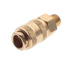 Изображение товара Быстроразъем ЭВРИКА ER-BSE1-2SM пневматический латунь 1/4'' клапан