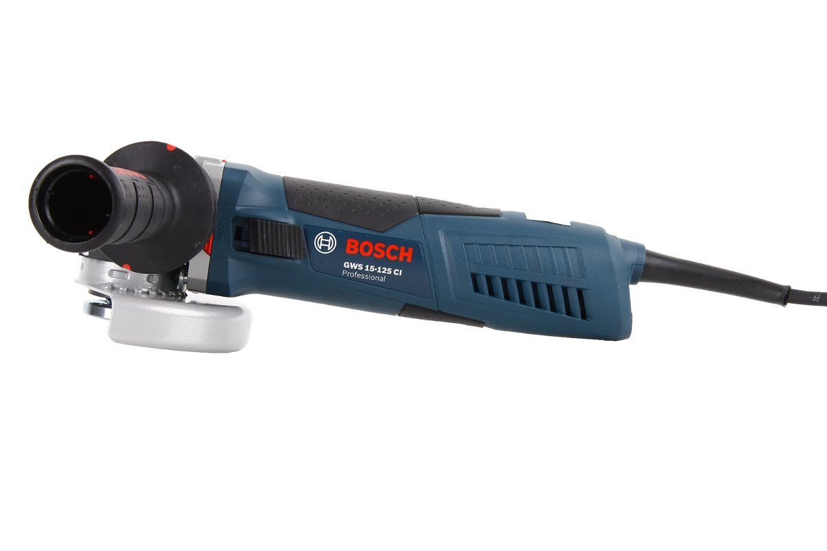 УШМ (болгарка) Bosch GWS 15-125 CI в кейсе (0.601.795.003) - цена, фото и  инструкция - купить в Москве, СПб и РФ