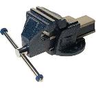 Тиски слесарные ЭВРИКА ER-19110, 100 мм с наковальней