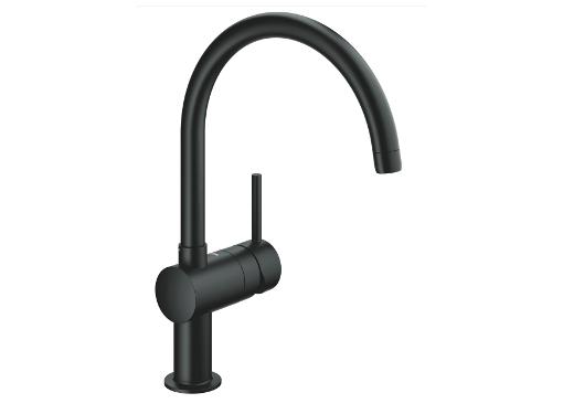 Изображение товара Смеситель для кухни GROHE Minta 32917KS0 черный современный однорычажный