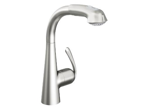Изображение товара Смеситель для кухни GROHE Zedra New с выдвижным изливом, хром, 32553SD0