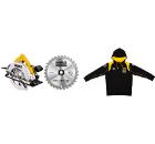 Изображение товара Циркулярная пила DEWALT DWE560B-KS с диском и толстовкой в комплекте
