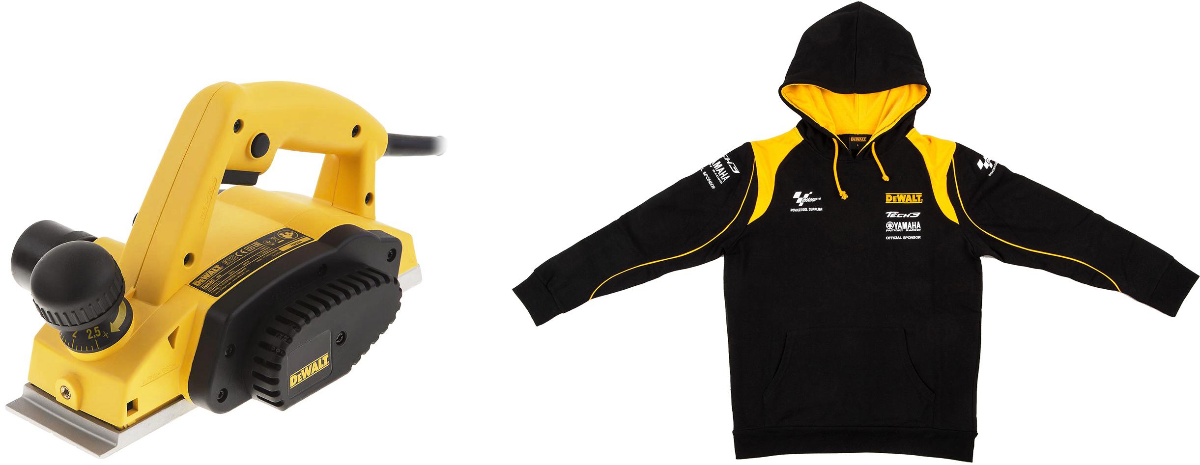 

Набор Dewalt Рубанок dw680 +Толстовка dewalt, Рубанок dw680 +Толстовка dewalt