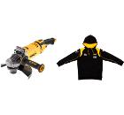 Изображение товара Набор DEWALT УШМ (болгарка) DWE4599 +Толстовка рабочая DEWALT