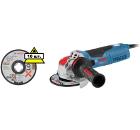 Набор BOSCH УШМ (болгарка) GWX 17-125 S (06017C4002) X-lock +Круг отрезной 2608619267 X-lock 10 шт