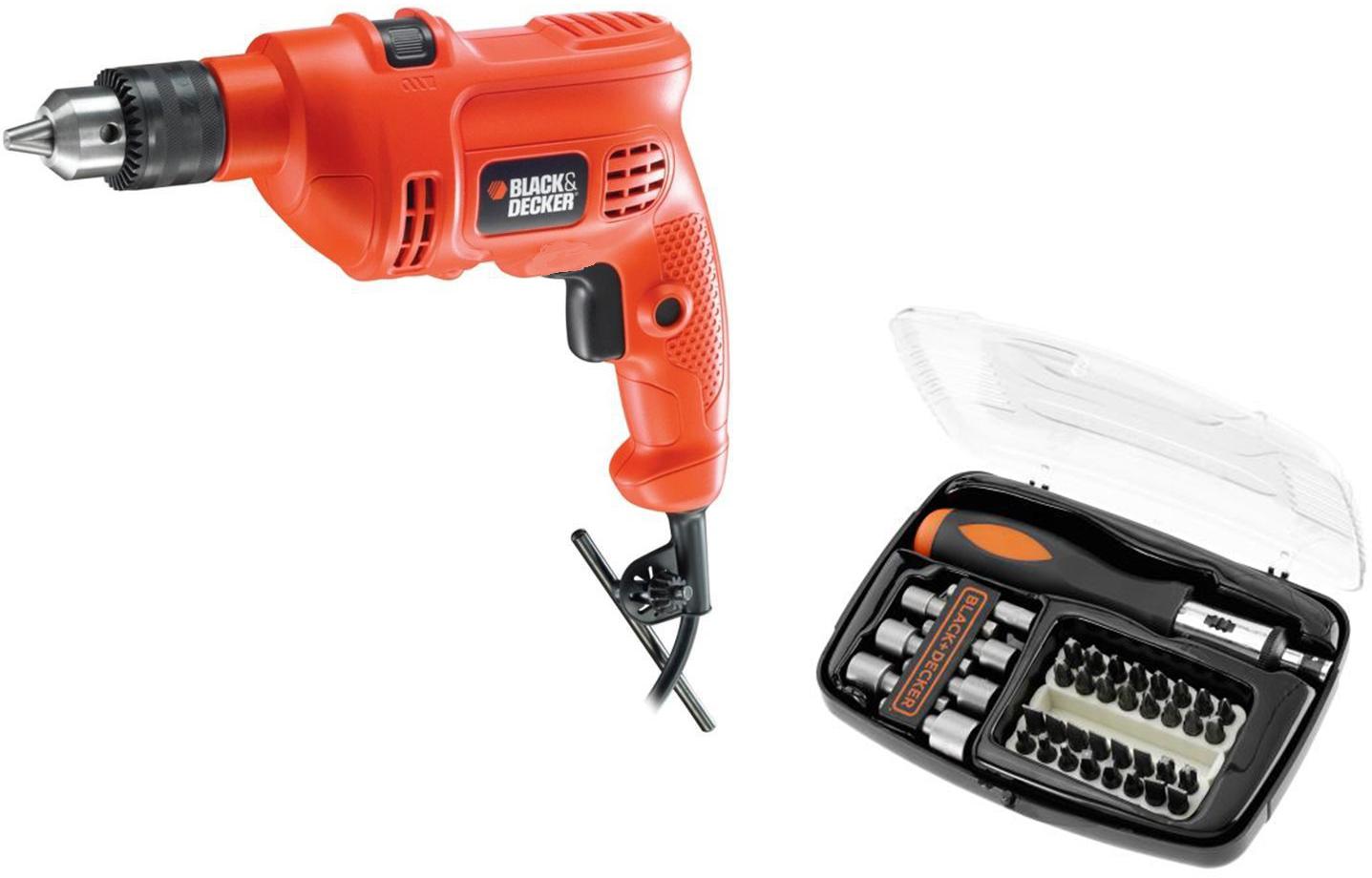 

Набор Black & decker Дрель ударная kr5010-ru +Отвертка a7062, Дрель ударная kr5010-ru +Отвертка a7062