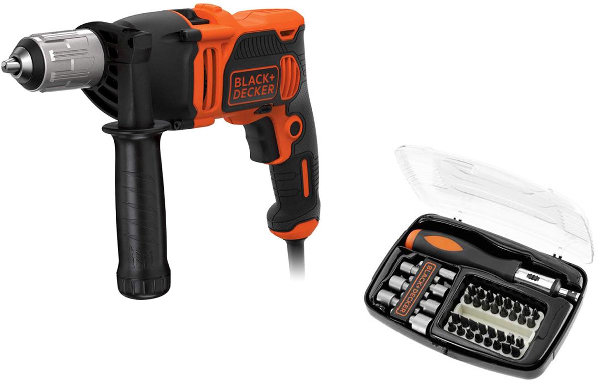 

Набор Black & decker Дрель ударная beh850-qs omega +Отвертка a7062, Дрель ударная beh850-qs omega +Отвертка a7062