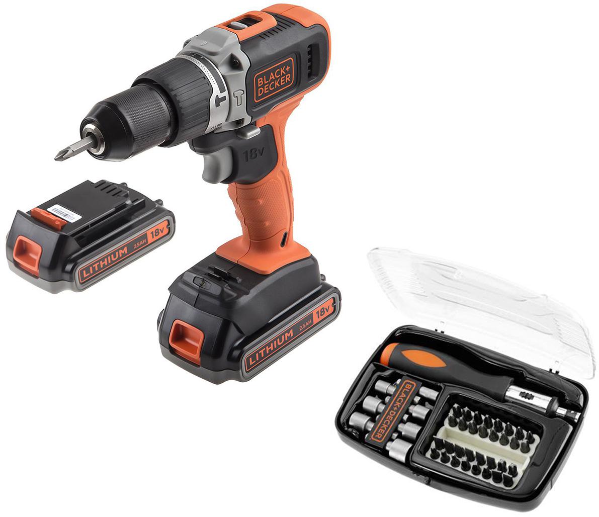 

Набор Black & decker Дрель-шуруповерт bcd003me2k-qw +Отвертка a7062, Дрель-шуруповерт bcd003me2k-qw +Отвертка a7062