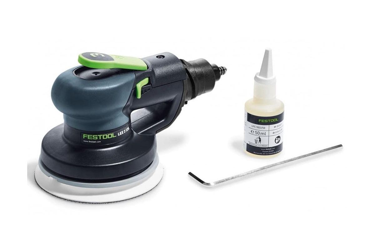 Шлифмашинка орбитальная пневматическая Festool LEX 3 125/5 - цена, фото и  инструкция - купить в Москве, СПб и РФ