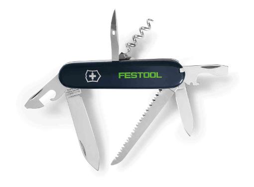 Изображение товара Многофункциональный нож FESTOOL Victorinox 497898 с 12 функциями