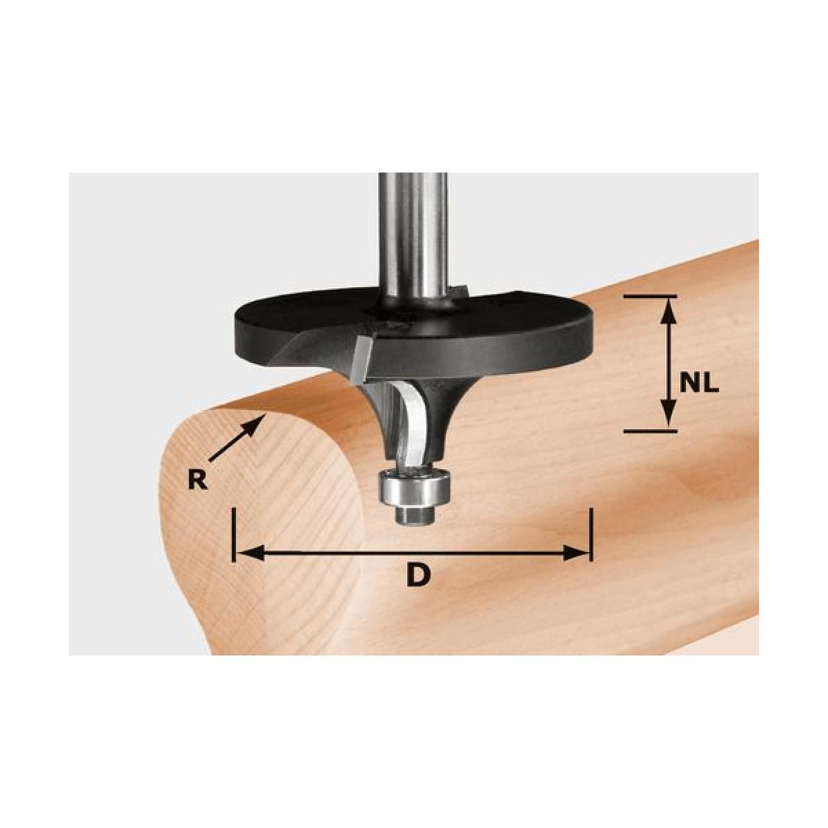Фреза Festool скругляющая r9