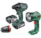 Изображение товара Набор BOSCH Дрель-шуруповерт AdvancedDrill 18 (06039B5001) +Фонарь 06039A1100