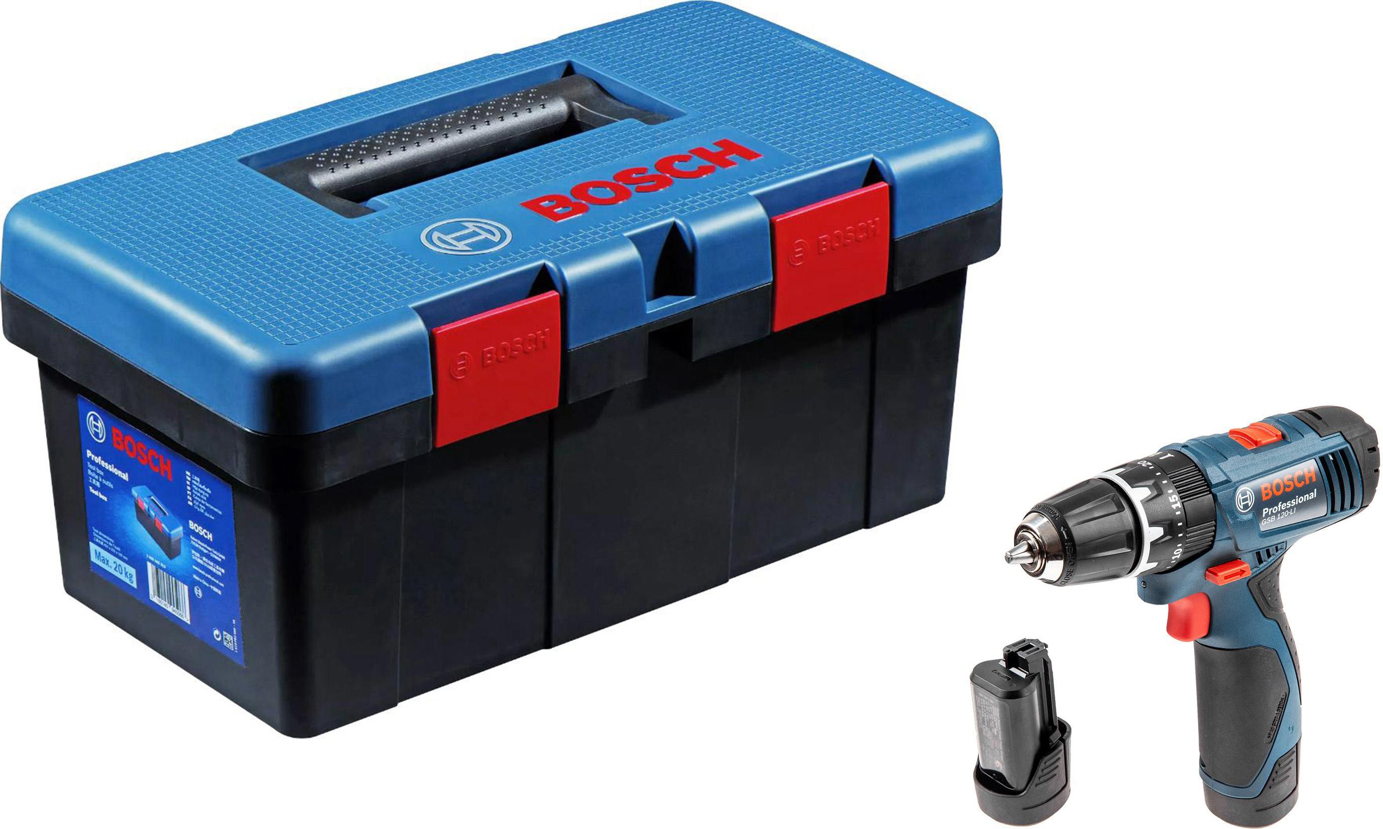 

Набор Bosch Дрель аккумуляторная gsb 120li (0.601.9f3.006) +Ящик toolbox pro 1600a018t3, Дрель аккумуляторная gsb 120li (0.601.9f3.006) +Ящик toolbox pro 1600a018t3