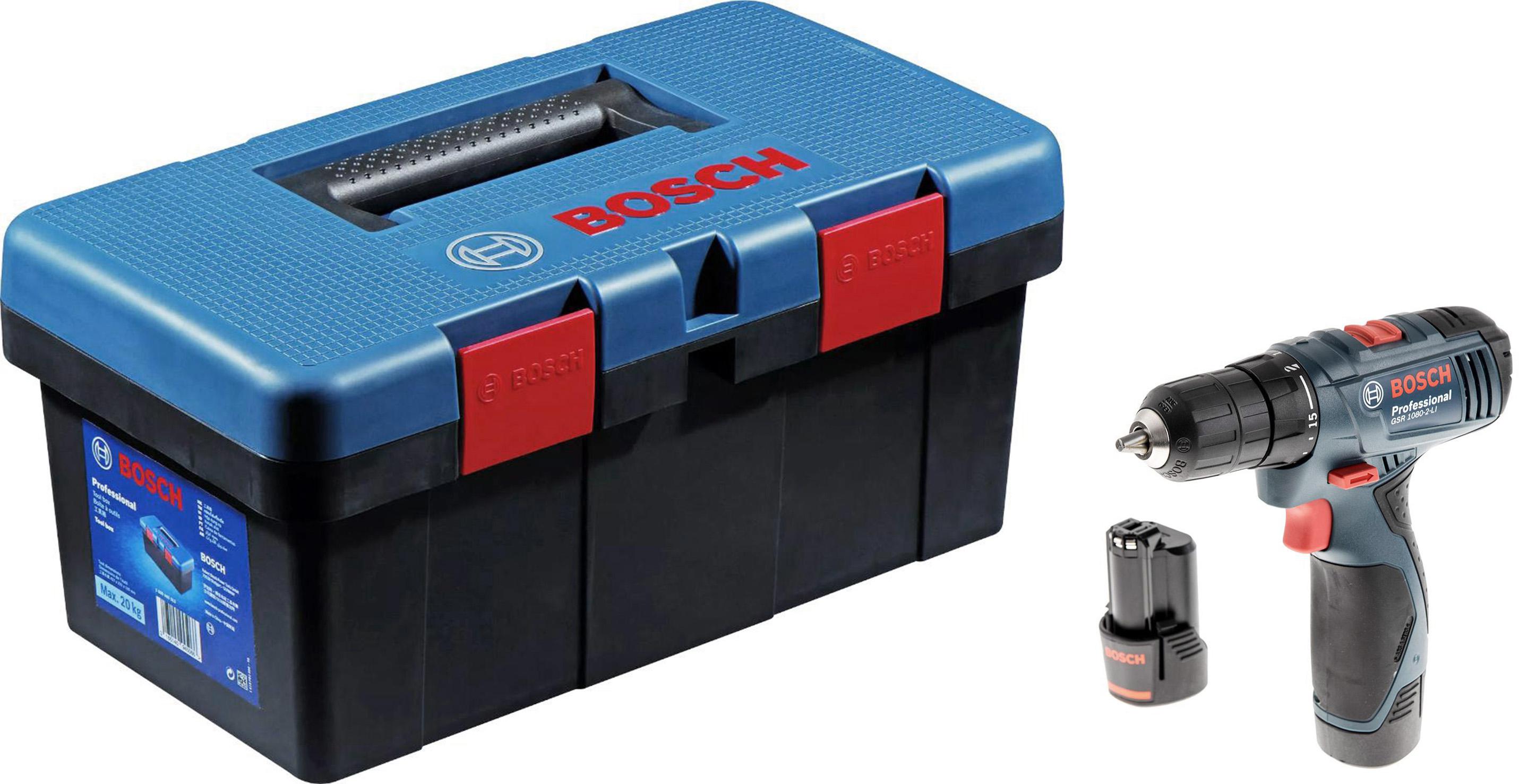 

Набор Bosch Дрель-шуруповерт gsr 1080-2-li (06019e2020) +Ящик toolbox pro 1600a018t3, Дрель-шуруповерт gsr 1080-2-li (06019e2020) +Ящик toolbox pro 1600a018t3
