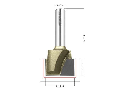 Изображение товара Фреза ARDEN 22мм для древесины и пластика, прямая, 50мм