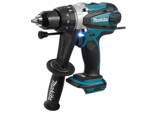 Изображение товара Аккумуляторная дрель MAKITA DHP458Z 18В с ударом, без аккумуляторов и зарядного