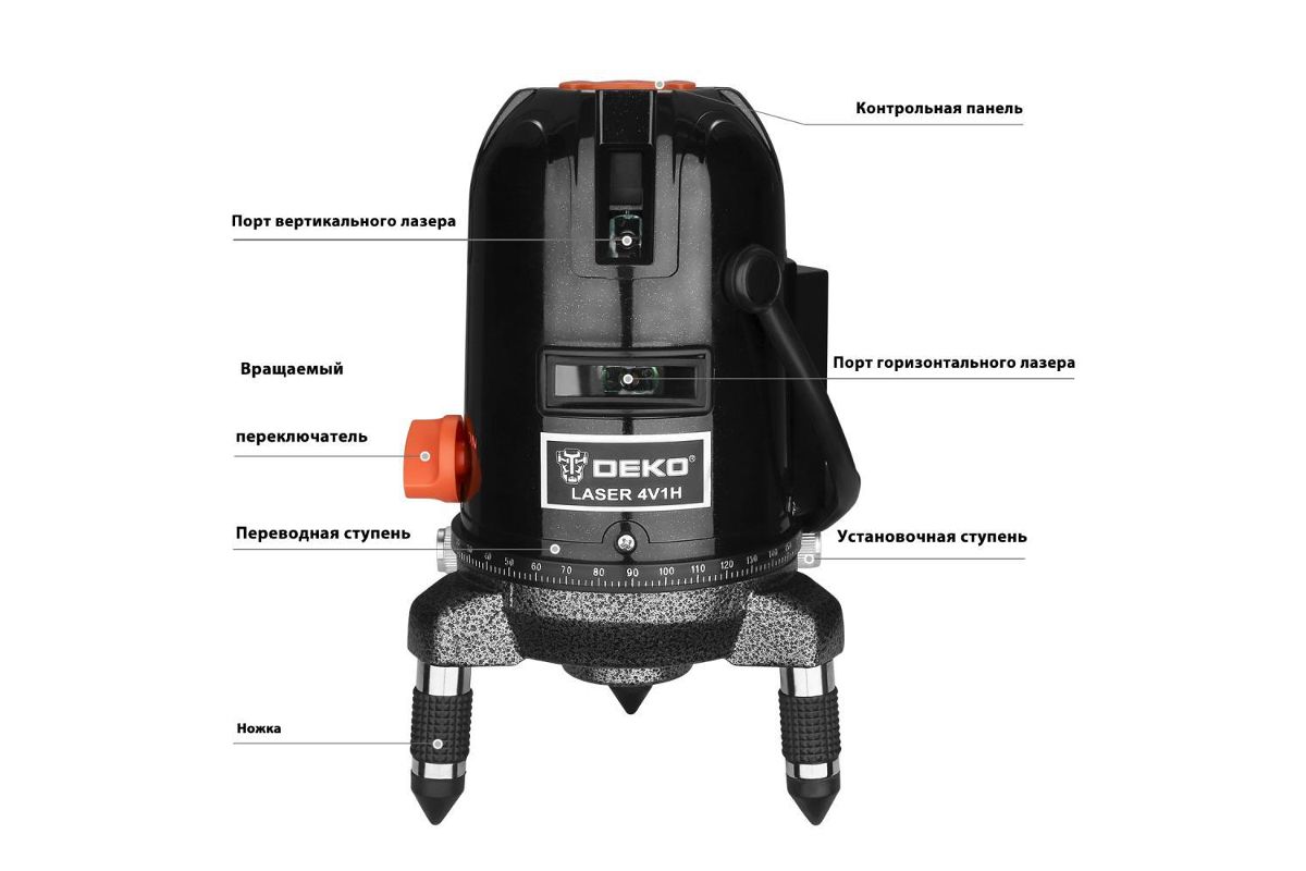 Схема лазерного уровня deko 4v1h