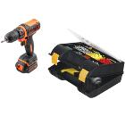 Набор BLACK & DECKER Дрель-шуруповерт BDCDD12-XK +Ящик 1-92-734