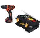 Изображение товара Набор BLACK & DECKER дрель шуруповерт BDCDD12B-XK +Ящик Stanley 1-92-734