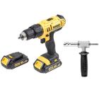 Изображение товара Набор DEWALT DCD776S2 дрель-шуруповерт с адаптером АШ-02, профессиональный 18 В