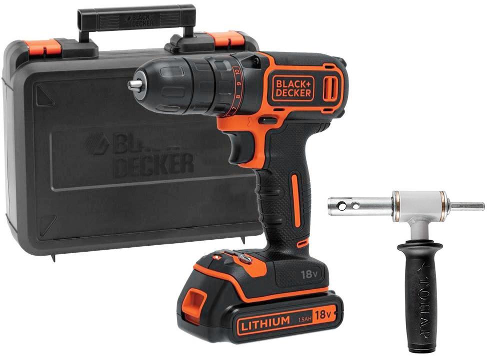 

Набор Black & decker Дрель аккумуляторная bdcdd186kb-qw +Адаптер АШ-02, Дрель аккумуляторная bdcdd186kb-qw +Адаптер АШ-02