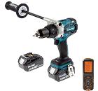 Изображение товара Набор MAKITA DDF481RTE + Дальномер LMG50 профессиональный бесщеточный шуруповерт 18V