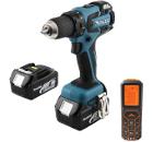 Изображение товара Профессиональный беспощеточный шуруповерт Makita DDF459RFE 18В с набором и аккумуляторами