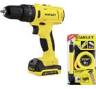 Набор STANLEY Дрель-шуруповерт SCH121S2K-RU +Набор STHT74253-8