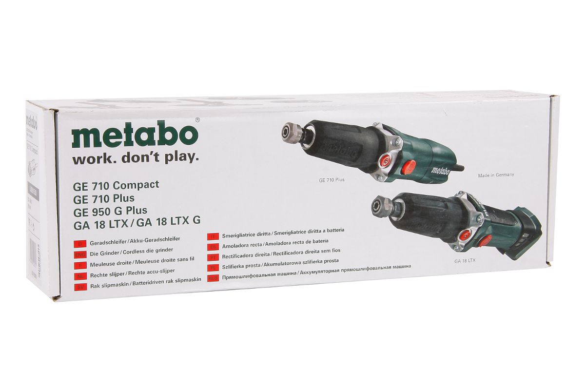 Машинка шлифовальная прямая Metabo GE 710 COMPACT (600615000) - цена,  отзывы, фото и инструкция - купить в Москве, СПб и РФ