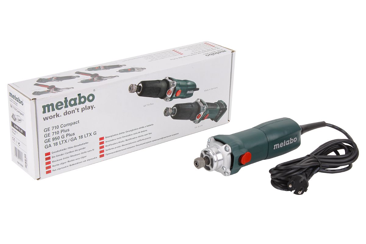 Машинка шлифовальная прямая Metabo GE 710 COMPACT (600615000) - цена,  отзывы, фото и инструкция - купить в Москве, СПб и РФ