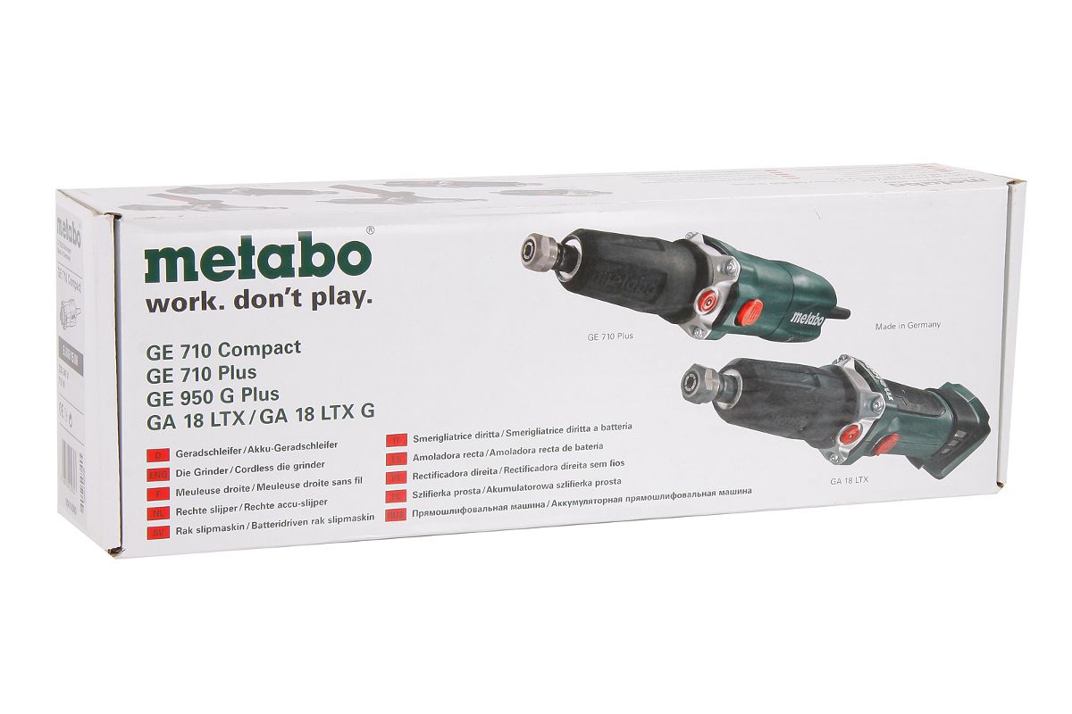 Машинка шлифовальная прямая Metabo GE 950 G PLUS (600618000) - цена, фото и  инструкция - купить в Москве, СПб и РФ