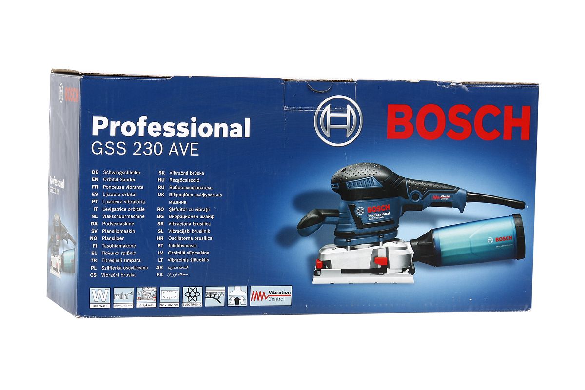 Bosch GSS 230 AVE Professional - Lijadora orbital de