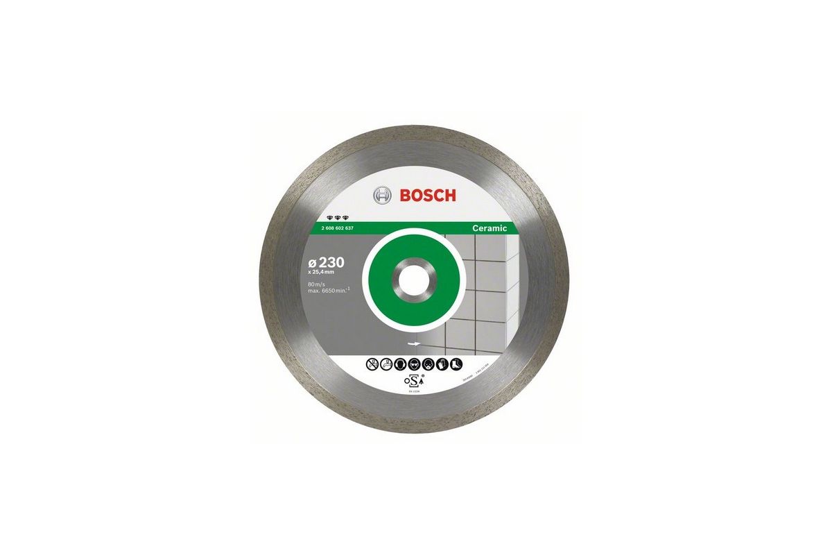 Круг алмазный Bosch Best for Ceramic (2608602635) Ф180х25.4мм по керамике -  цена, отзывы, фото - купить в Москве, СПб и РФ