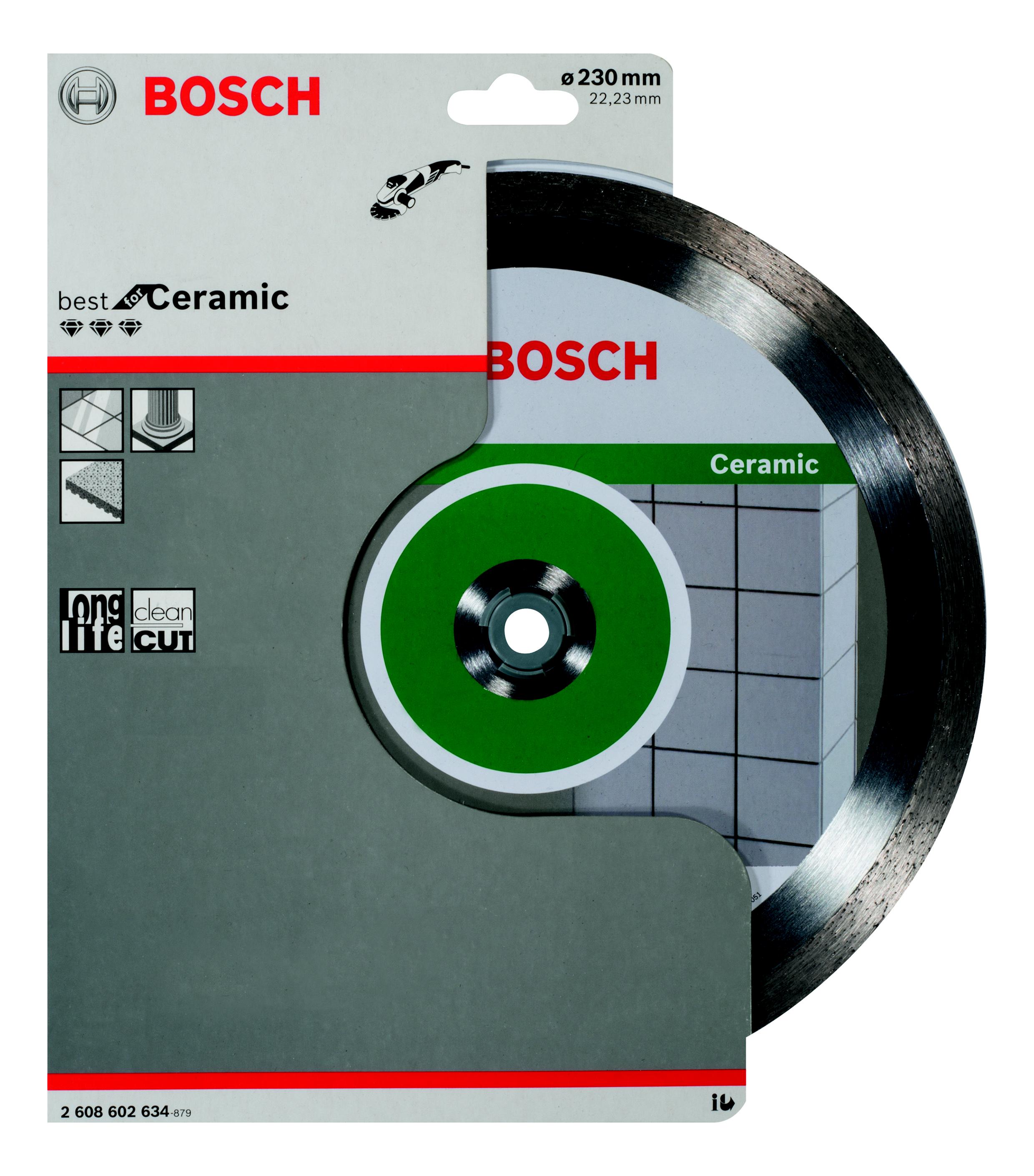 

Круг алмазный Bosch Ф230х22мм по керамике (best for ceramic 230x22 2.608.602.634, Ф230х22мм по керамике (best for ceramic 230x22 2.608.602.634)