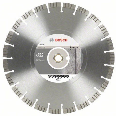 

Круг алмазный Bosch Best for concrete 300x20/25.4 сегмент (2.608.602.657)