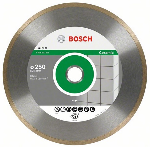 

Круг алмазный Bosch Standard for ceramic 300x25.4/30 (2608602540) Ф300х30мм по керамике, Standard for ceramic 300x25.4/30 (2608602540) Ф300х30мм по керамике