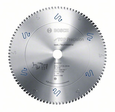 

Диск пильный твердосплавный Bosch Top precision best for multi material 216x64x30 (2.608.642.097, Top precision best for multi material 216x64x30 (2.608.642.097)
