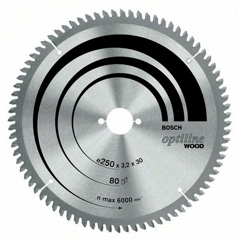 фото Диск пильный твердосплавный bosch ф305х30мм 60зуб. (optiline wood gcm 12 2608640441)