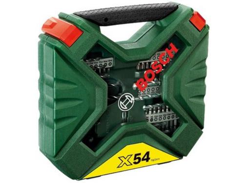 Изображение товара Набор бит и сверл BOSCH X-LINE 54 2607010610 54 предмета в кейсе с ручным инструментом