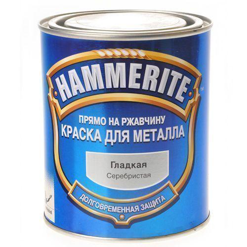 

Краска Hammerite гладкая серебристая 0.75л, Серебристый, гладкая серебристая 0.75л