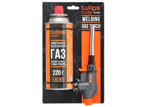 Изображение товара Газовая горелка TULIPS TOOLS IG13-055 с цанговым баллоном и регулировкой пламени