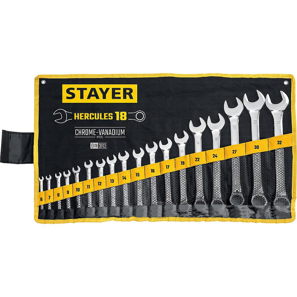 

Набор ключей комбинированных Stayer 27081-h18_z01, 27081-h18_z01
