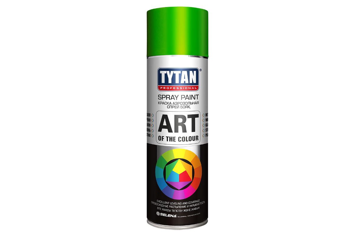 Краска Tytan Professional Art of the colour светло-зеленая RAL6018 0,4 л -  цена, фото - купить в Москве, СПб и РФ