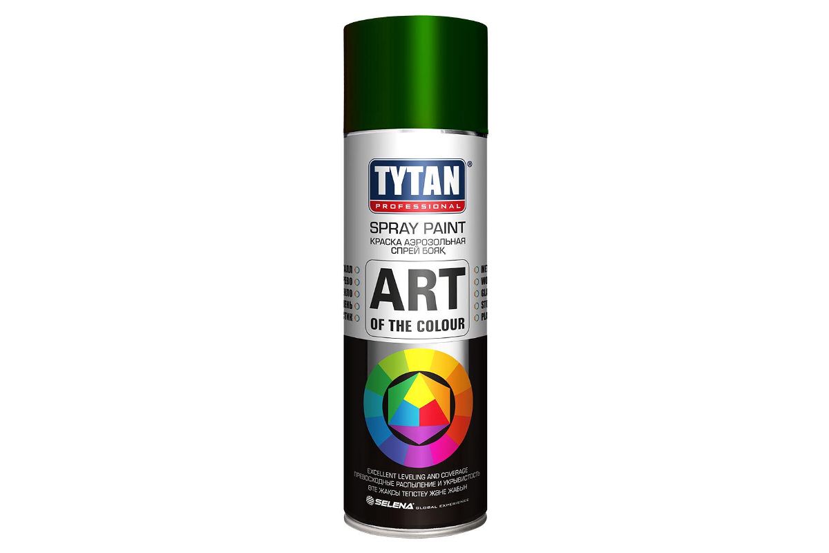 Краска Tytan Professional Art of the colour темно-зеленая RAL6005 0,4 л -  цена, фото - купить в Москве, СПб и РФ