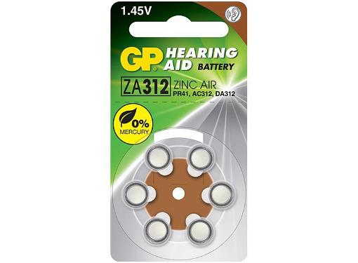 Изображение товара Батарейка GP ZA312FRA-9D660/300 6 шт Воздушно-цинковая