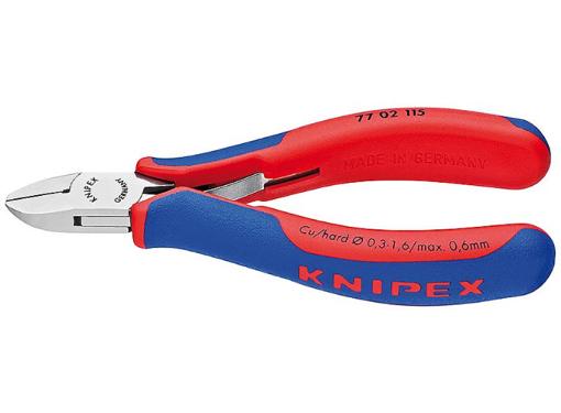 Изображение товара Бокорезы KNIPEX KN-7702115SB 115 мм для тонких проводов и электроники